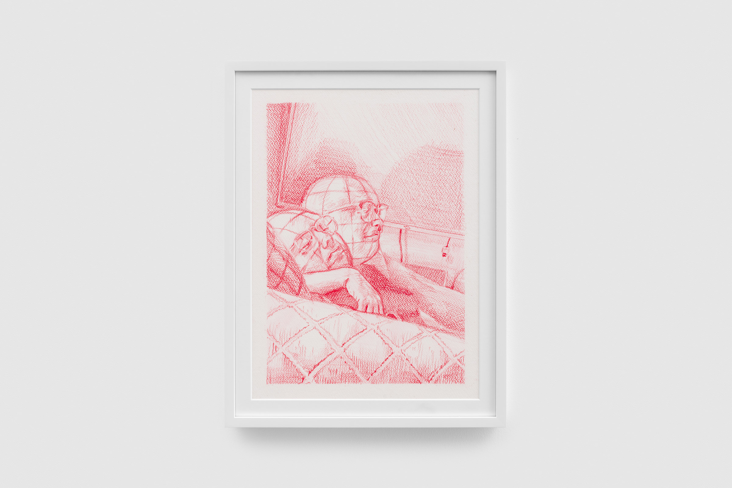 Duet 10, 2023. Colored pencil on paper. 38.1 × 27.94 cm